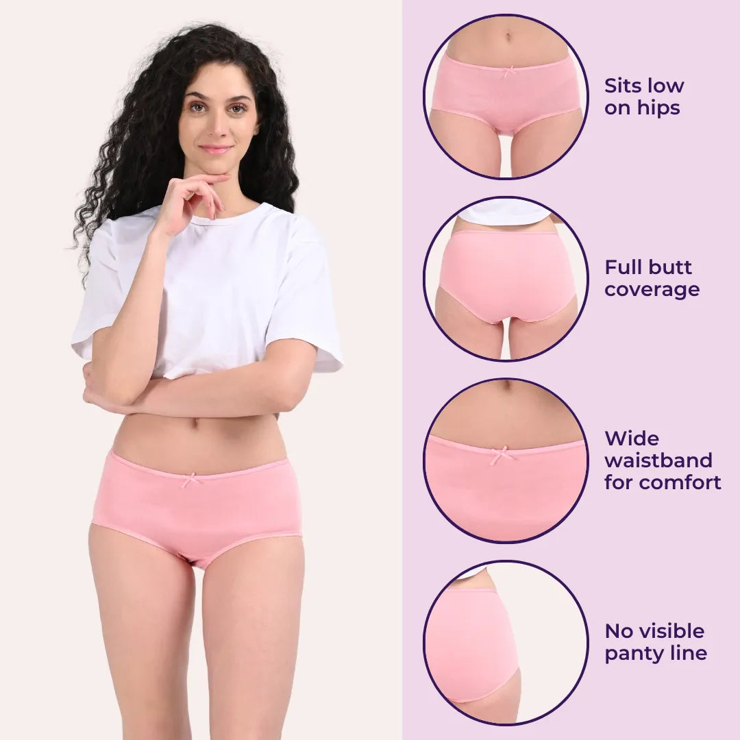Hipster Underwear Light Pink Pack Of 6
