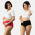 Maternity Hygiene Underwear Dark Pink & Black