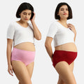 Maternity Panty Light Pink & Maroon