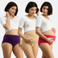 Maternity Panty Magenta, Skin & Dark Pink For Pregnancy