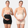 Maternity Shorts Black & Skin
