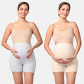 Maternity Shorts For Women Grey & Skin
