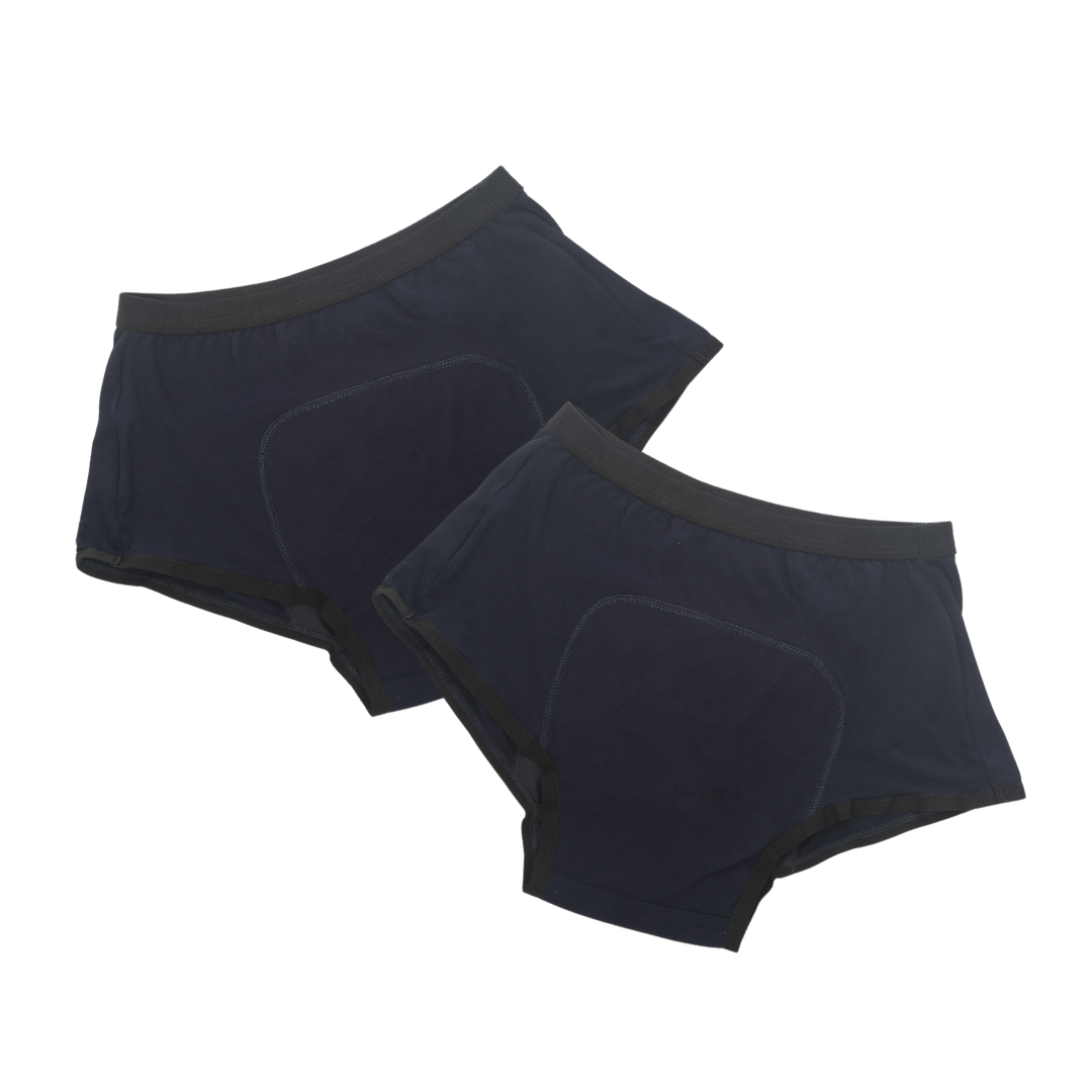 Modal Period Panty Boxer For Teen Navy Blue Pack Of 2