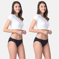 Modal Hipster Panties For Periods Navy Blue Pack Of 2