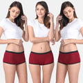 Modal Period Panty Boxer For Women Maroon Pack Of 3