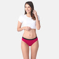 Modal Period Panty Hipster For Women Dark Pink