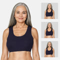 Lounge/Home Bra For Elderly | Non Padded | Non Wired | Racerback | Full Coverage | 3 Pack - Adira