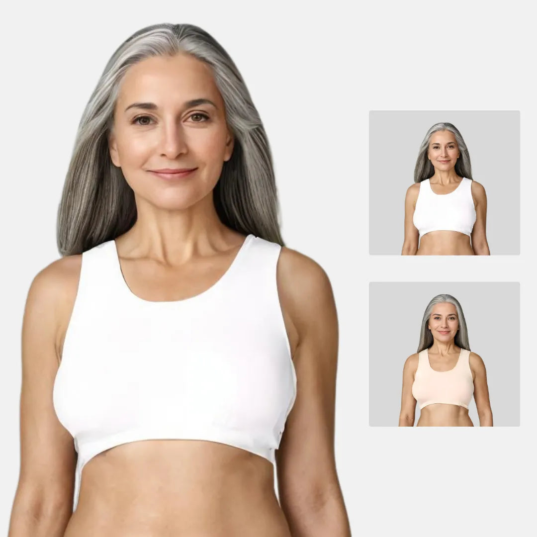 Lounge/Home Bra For Elderly | Non Padded | Non Wired | Racerback | Full Coverage | 2 Pack - Adira