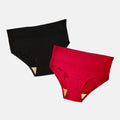 Most Hygienic Underwear For Seniors High Waist Dark Pink & Black