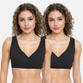 Non Padded Plunge Bra Black Pack Of 2