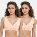 Non Padded Plunge Bra Skin Pack Of 2