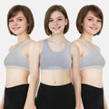 Non Padded Starter Bra Grey Pack Of 3