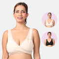 Nursing Sleep Bra Skin & Black