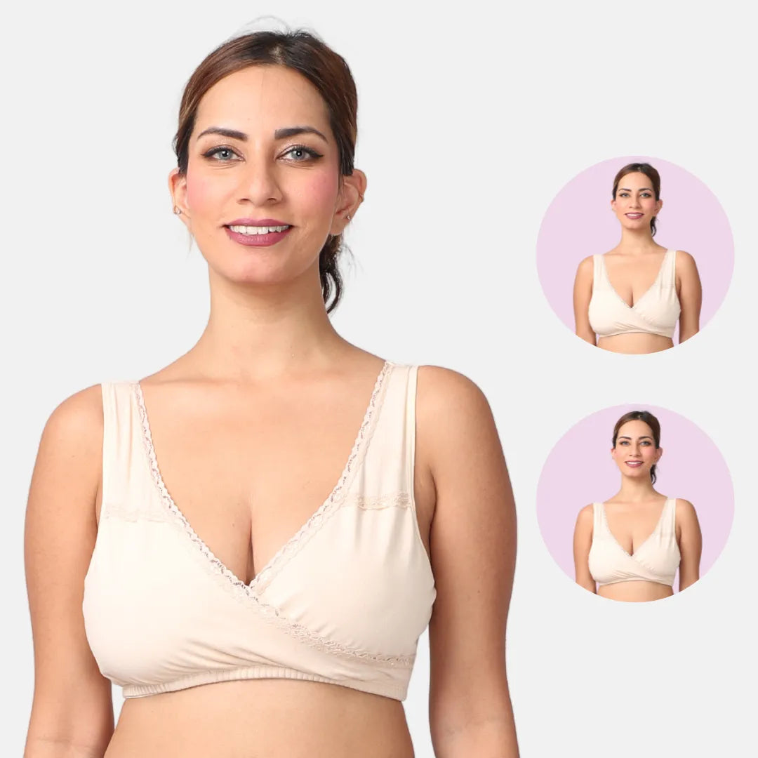 Nursing Sleep Bra Skin Pack Of 2