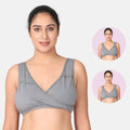 Nursing Sleep Bra Steel Grey Pack Of 2