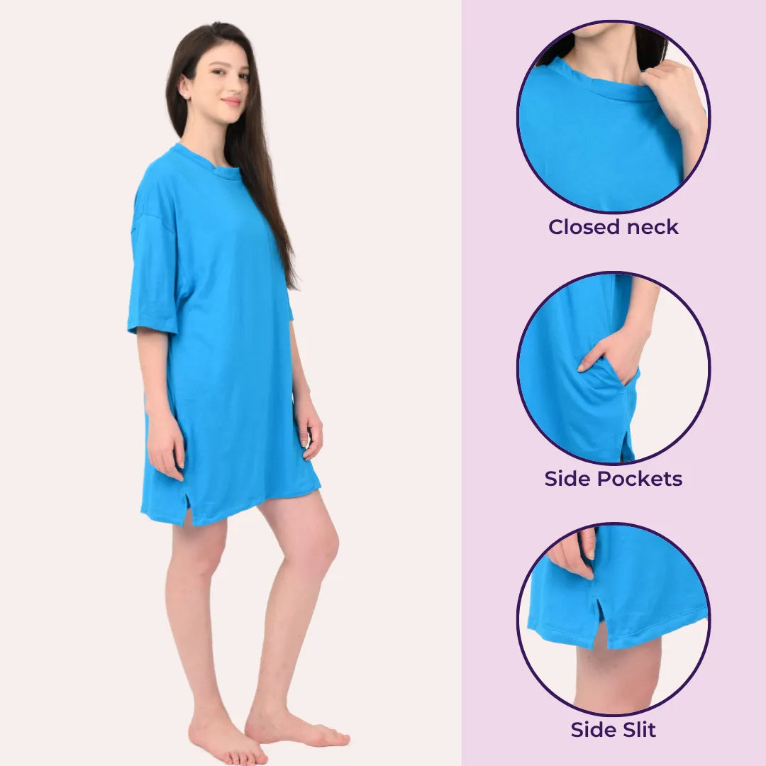 Loose T Shirt Blue Pack Of 1