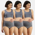 Panty During Pregnancy Steel Grey Pack Of 3