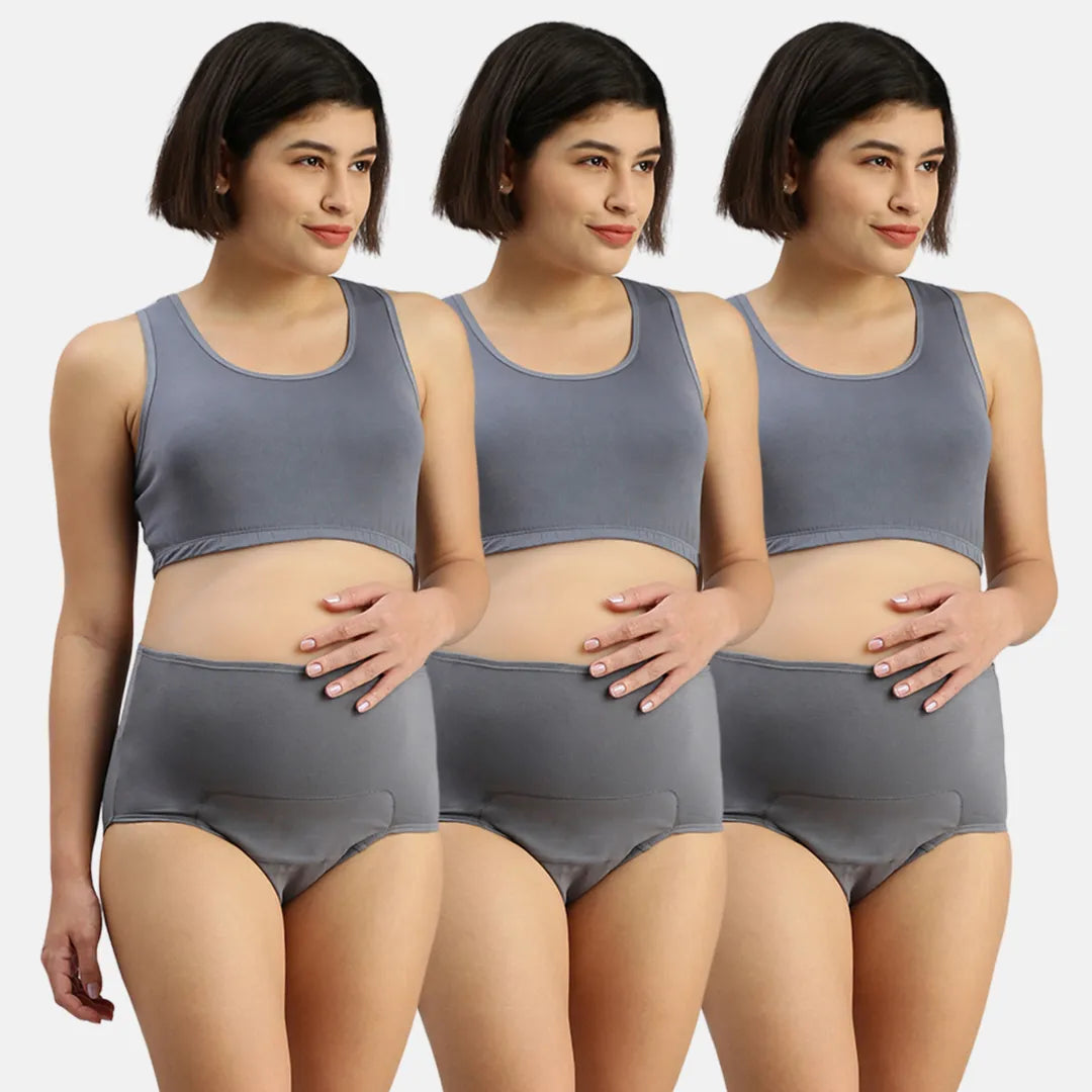 Panty During Pregnancy Steel Grey Pack Of 3