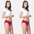 Period Panties For Medium Flow Dark Pink Pack Of 2