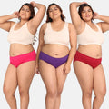 Period Panty Hipster For Women Dark Pink, Magenta & Maroon