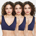 Plunge Bra For Women Navy Blue Pack Of 3
