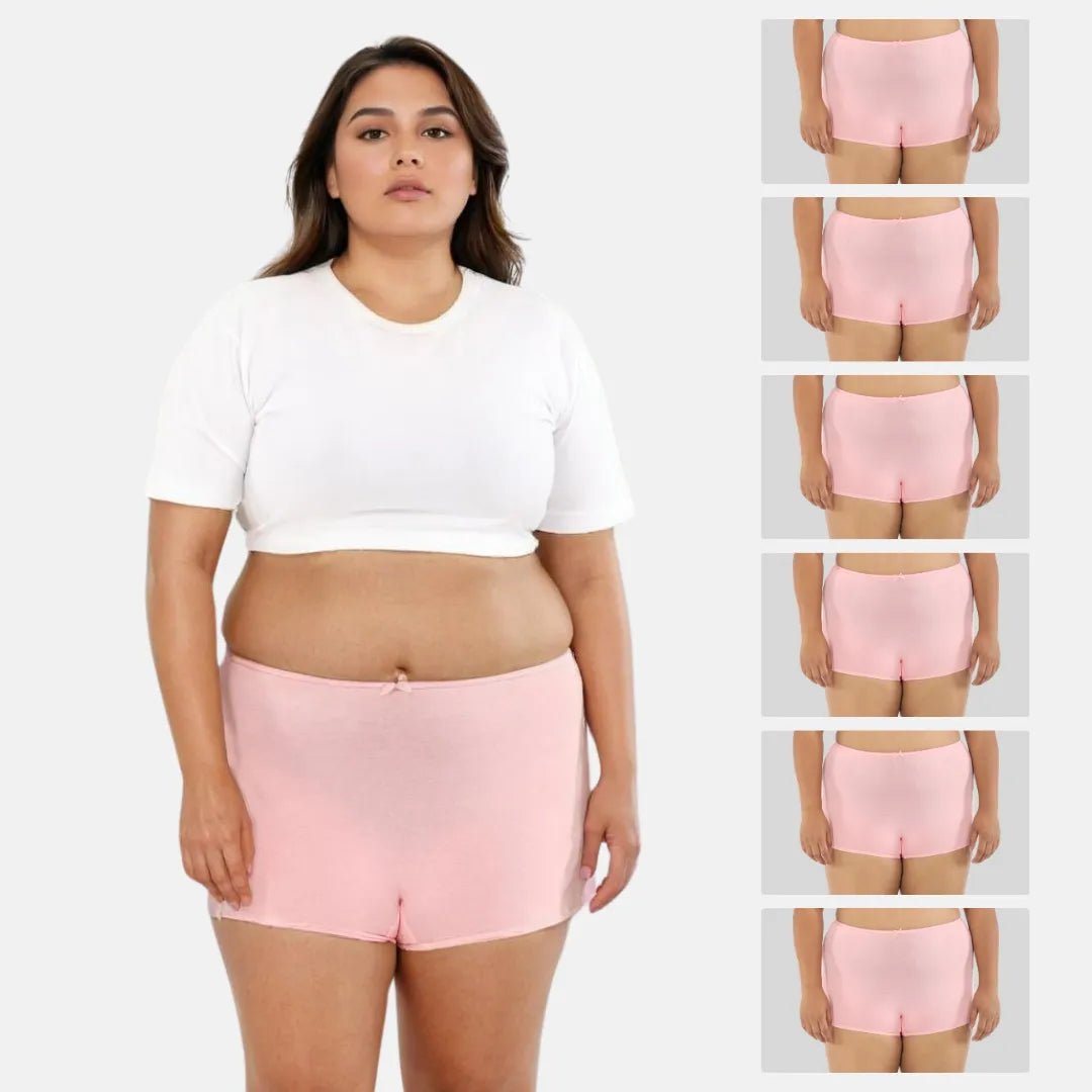Plus Size Boyshorts For Women - Peach