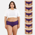 Plus Size Cotton Hipster Underwear - Magenta