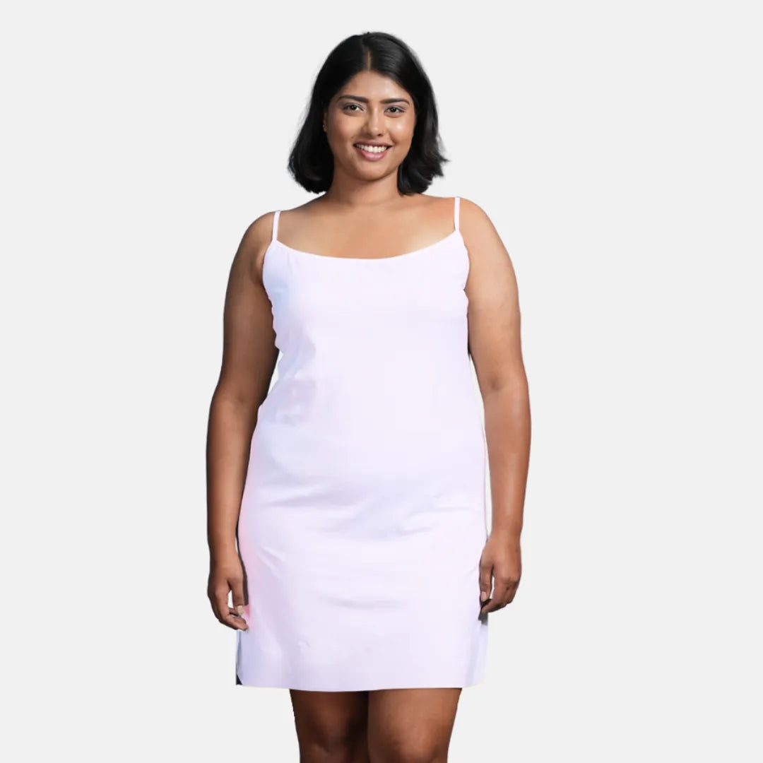 Plus Size Inner Slip For Kurtis White