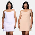 Plus Size Kurta Inner Slip  White & Skin