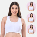 Post Breast Surgery Bra White Pack Of 3