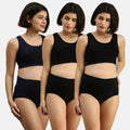 Post Pregnancy Panty Black & Navy Blue