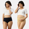 Pregnancy Hygiene Panties For Women Navy Blue & Skin