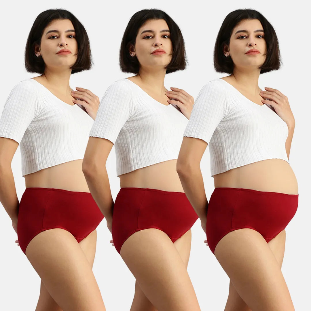 Pregnancy Panty For Women Maroon Pack Of 3