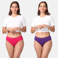 Reusable Incontinence Panties Dark Pink & Magenta