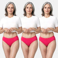 Reusable Incontinence Panties Dark Pink Pack Of 3