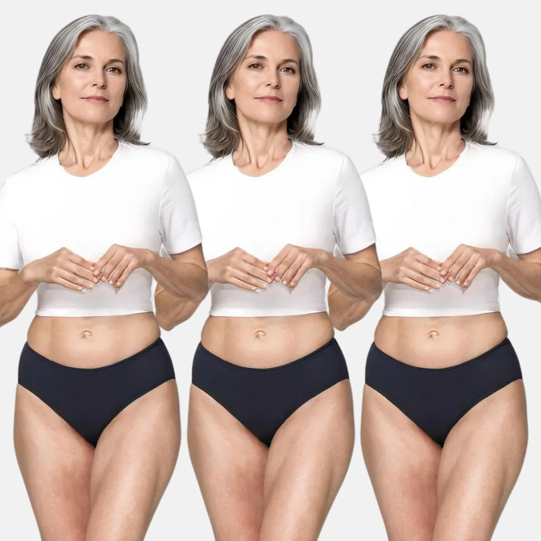 Senior Incontinence Panties For Women Navy Blue Pack Of 3