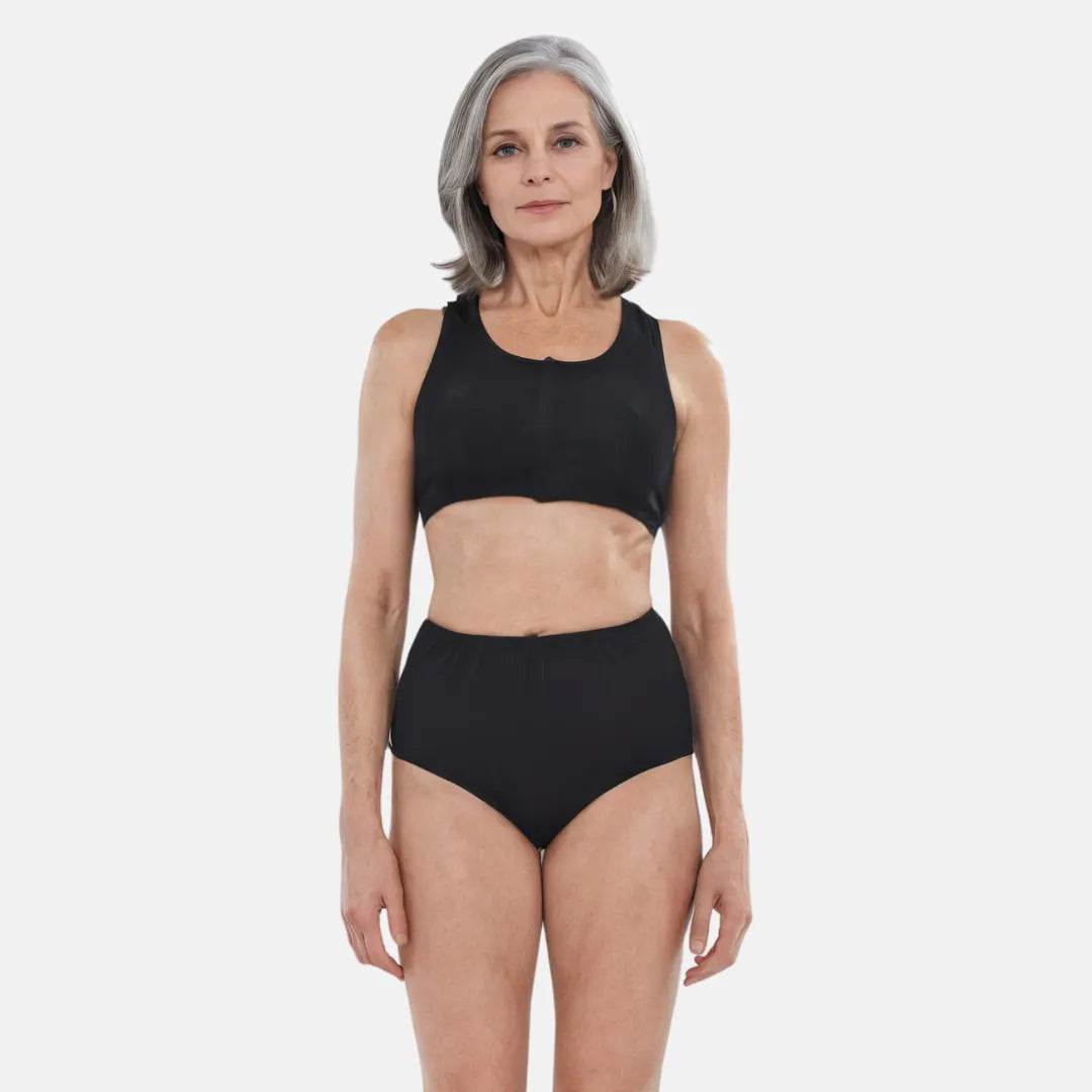 Senior Women High Waist Incontinence Panty Navy Blue Pack Of 1