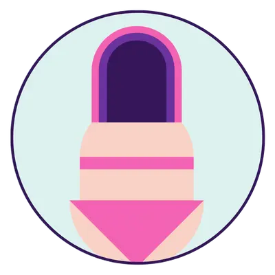 Shoppable icon for teen's products in store navigation | Teen's product category icon.