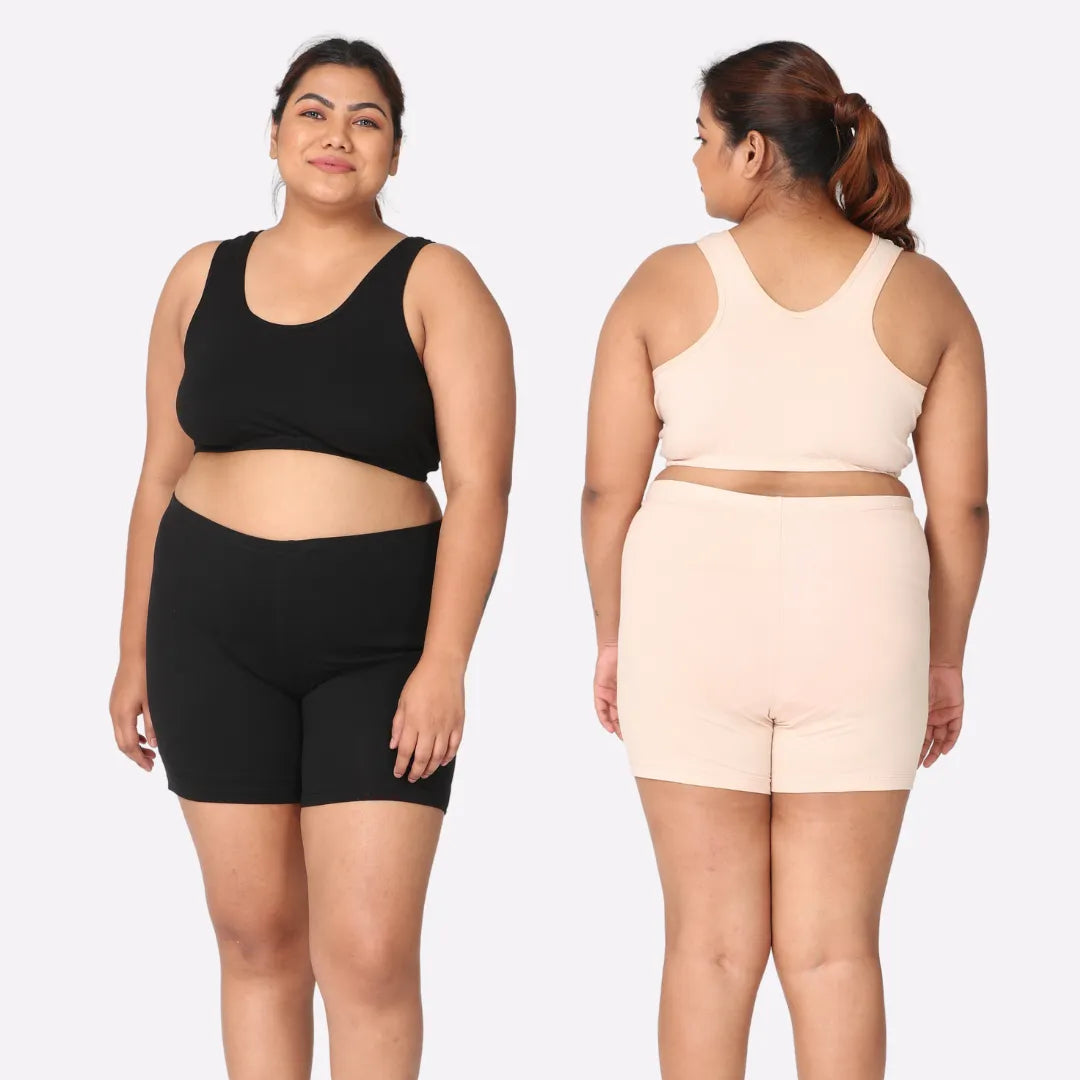 Plus size shorts to wear under dresses online