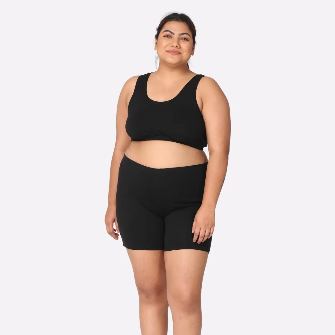 Plus size dress shorts sales