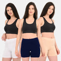 Shorties Navy Blue, Skin & White