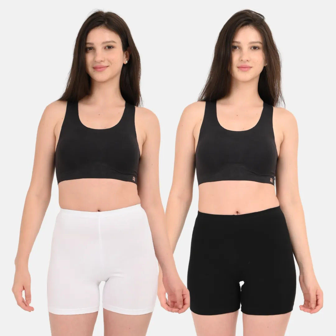 Shorties White & Black