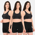 Shorties Women Black Pack Of 3