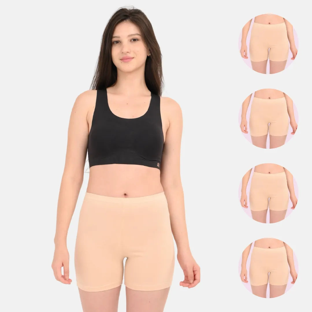 Shorties Women Skin Pack Of 4