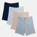Shorts Under Frock Navy Blue, White, Skin & Grey