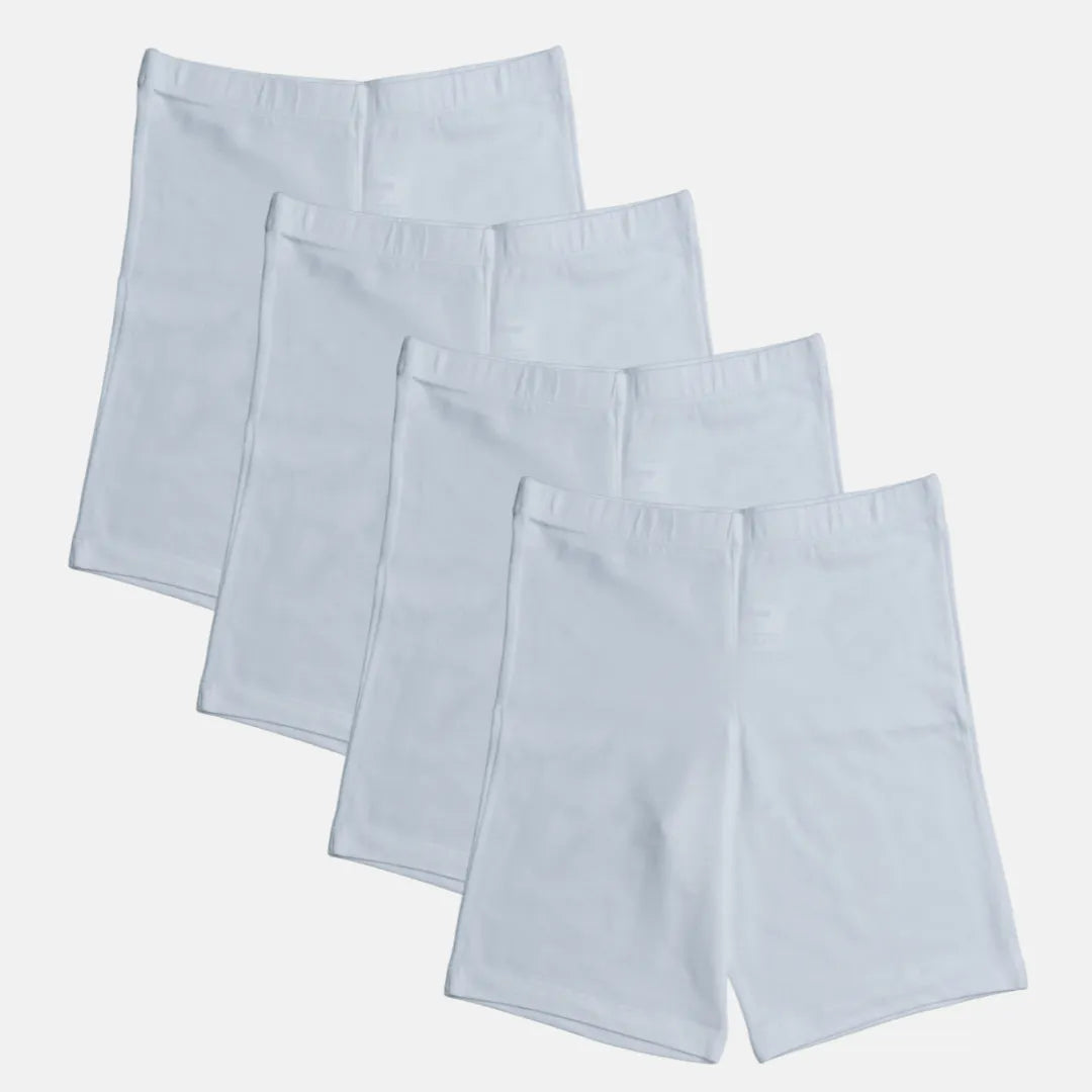 Shorts Under Frock White Pack Of 4