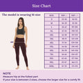 Size Chart For Cotton Leggings-Brown