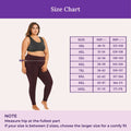 Size Chart For Leggings - Brown