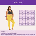 Size Chart For Leggings - Yellow