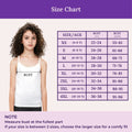 Size Chart For Adira Padded Tank Top
